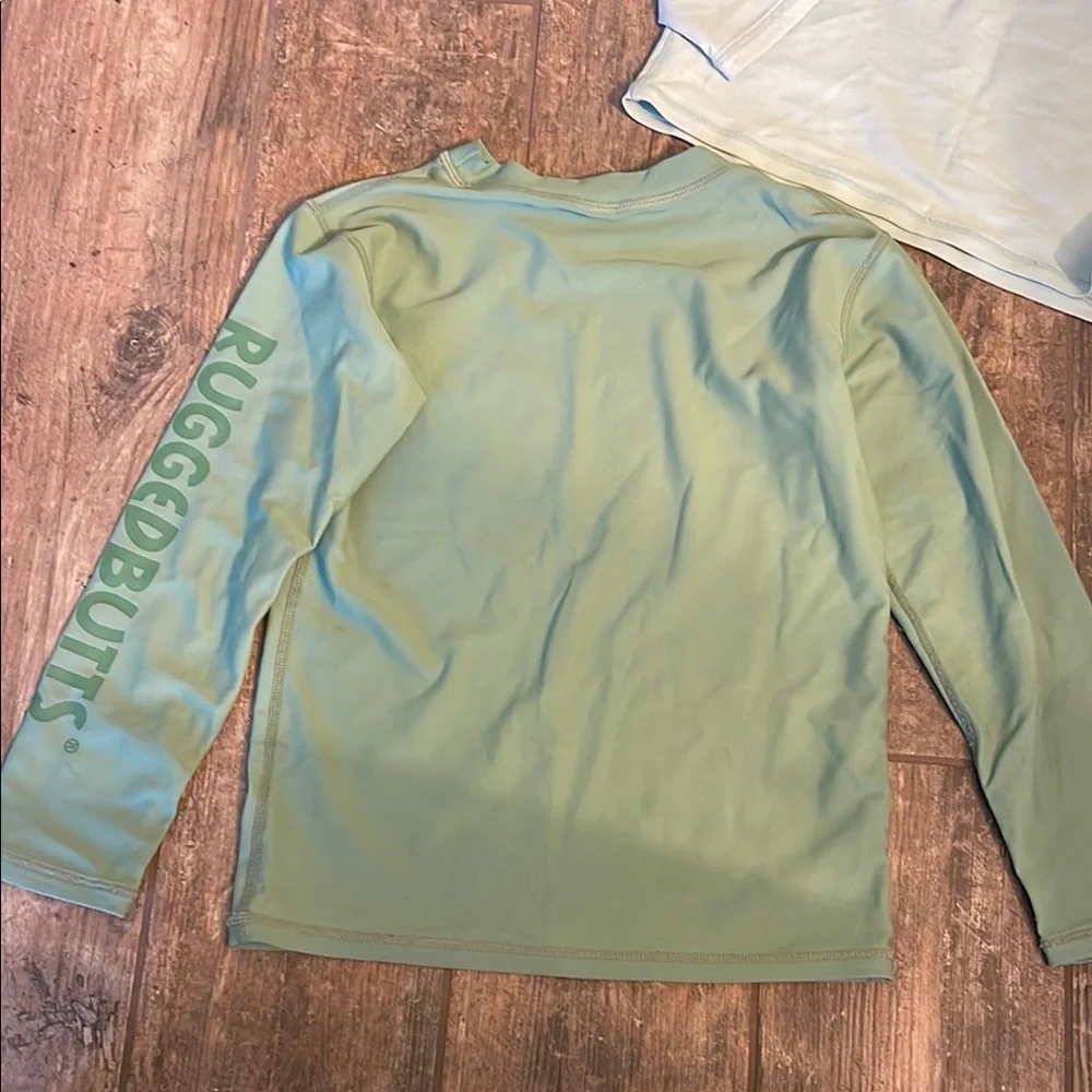 Rugged Butts Green Long Sleeve Shirts and Patterned Shorts Set Size 6 - Picture 8 of 12